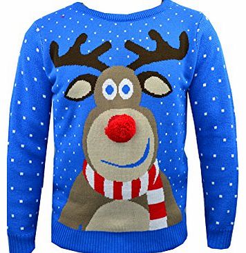 Generic NEW CHILDRENS KIDS BOYS GIRLS CHRISTMAS XMAS RETRO WINTER JUMPER SWEATER SIZE UK KNITTED REINDEER WI