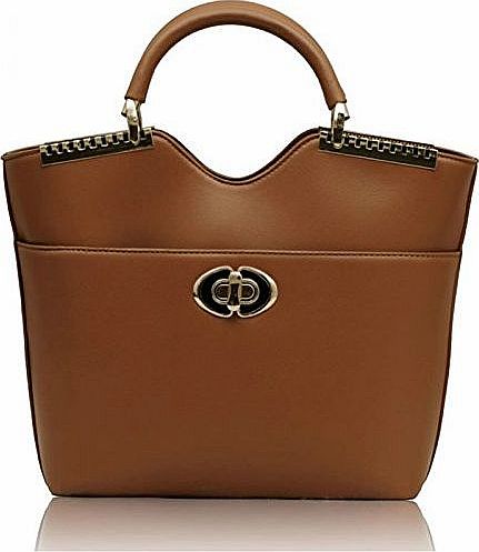 Generic NEW WOMENS TASSEL BUCKET BAG DESIGNER INSPIRED TOTE CELEBRITY SHOULDER HANDBAG (Brown)