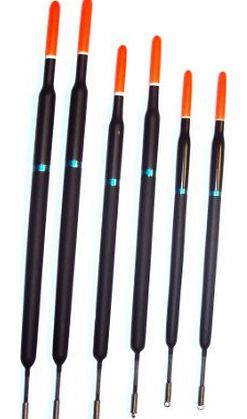 Generic Set of 6 Straight Balsa Waggler Floats