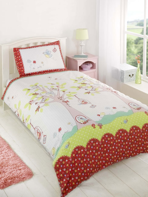 Generic Sweet Little Birdies Double Duvet Cover and