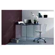 Geneva Glass Corner Desk, Clear