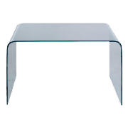 Geneva Glass Desk, Clear glass