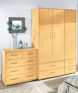 Genoa 3 Piece Bedroom Package - Beech