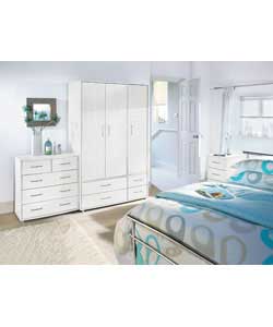 genoa 3 Piece Bedroom Package - White