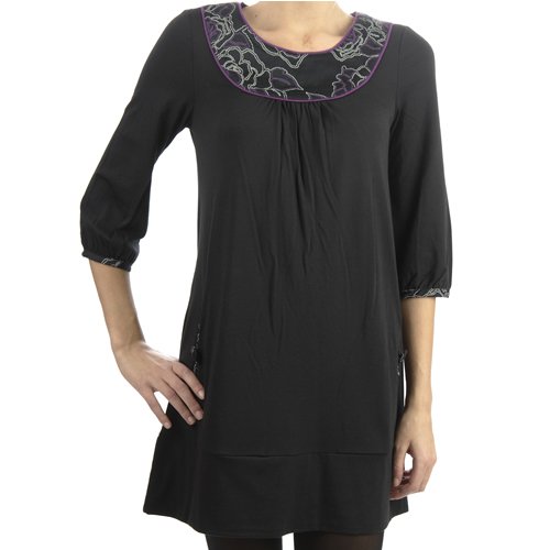 Ladies Gentle Fawn Global Dress Black