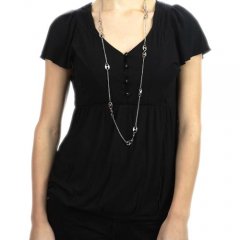 Ladies Gentle Fawn Rose Top Black