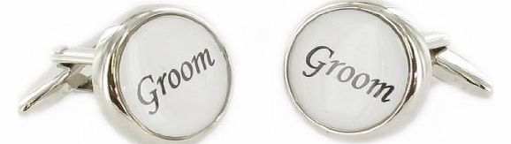 Gentlemans Gifts Online Wedding Cuff Links - Groom - In Presentation Gift Box