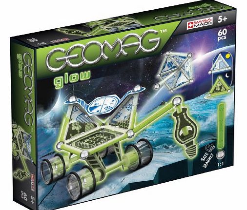 Geomag Kids Panels Glow Lunar Vehicles Set (60 Pieces)