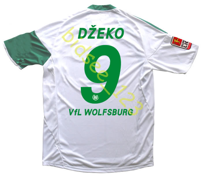 Adidas 09-10 Wolfsburg home (Dzeko 9)