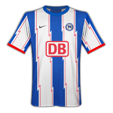 German teams Nike 2010-11 Hertha Berlin Nike Home Shirt