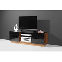 Gyras TV Unit in Walnut and Black