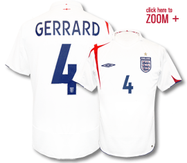 Umbro England home (Gerrard 4) 05/07