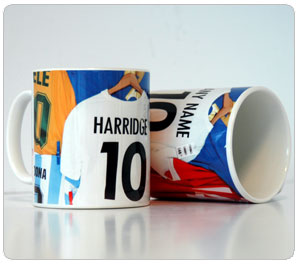 Personalised Football Mugs - Shirts