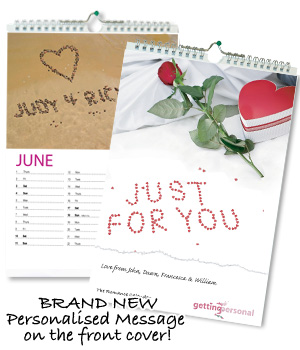 Valentines Personalised Calendar