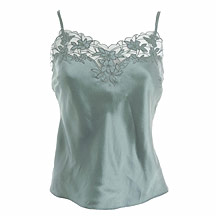 Gharani Strok Dark turquoise silk camisole