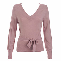 Gharani Strok Dusky pink tie back jumper