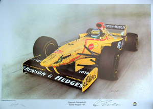 Giancarlo Fisichella ltd. ed. signed Jordan print