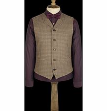 Gibson Gold Puppytooth Waistcoat 48R Gold