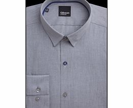 Gibson Plain Silver Shirt 16 Silver Grey