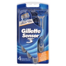 Sensor 3 Blades 4 Disposable Razors