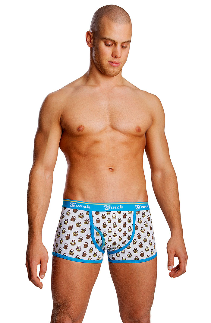 Blue Monkey Business Sports Shorts by Ginch Gonch