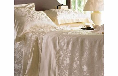 Gingerlily Cream Jacquard Silk Bedding Duvet Covers Single