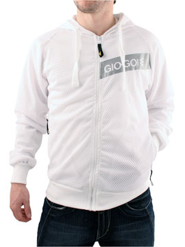 White Perflex Aertex Hoodie