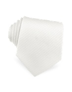 Giorgio Armani Solid Mini Diamond Textured Jacquard Silk Tie