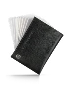 Giorgio Fedon 1919 Class - Black Grained Leather Business Card Holder