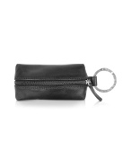 Giorgio Fedon 1919 Classica - Black Calfskin Key Fob w/ Compartment