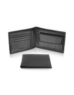 Classica - Menand#39;s Black Calfskin Billfold Wallet