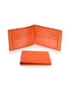 Giorgio Fedon 1919 Classica - Menand#39;s Orange Calfskin Billfold Wallet