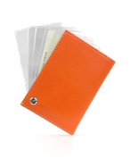 Giorgio Fedon 1919 Classica - Orange Calfskin Business Card Holder