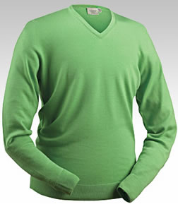 glenbrae Golf Fine Merino Sweater Pistachio