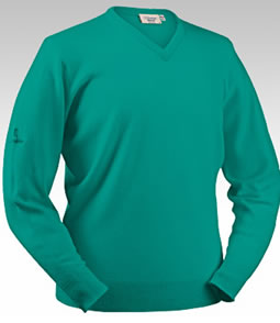 glenbrae Golf Lambswool Sweater Glacier