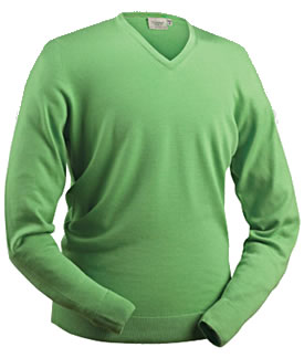 glenbrae Golf Sweater Fine Merino Pistachio