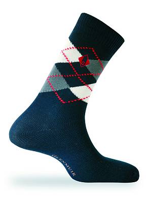 Mens 1 Pair Glenmuir Morris Mercerised Cotton Sock Black