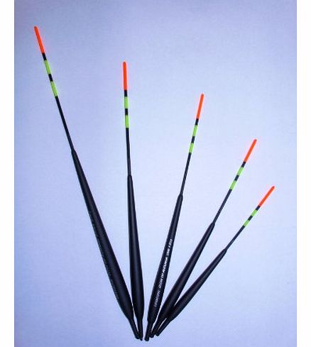 Glo Tip Set of 5 Drennan Stillwater Blue/Glo Tip Antenna Fishing Floats