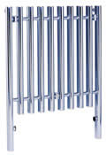 Glo-Warm DuraTherm Prague Chrome Radiator 1200mm H x 400mm W (1365 BTUs / 401 Watts)