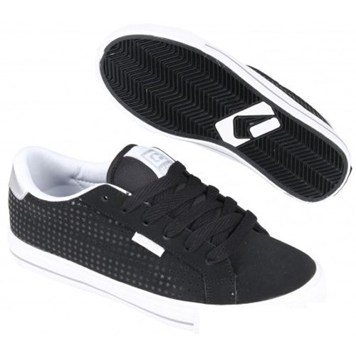 Ladies GLOBE Chalice Skate Shoe Black/silver Stars 1