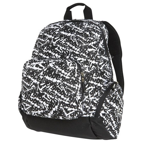 Mens GLOBE Dee Three Backpack Black / White