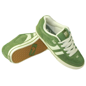 Mens Globe Encore Shoe. Green White