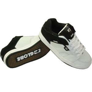 Mens Globe Scribe Shoe. Black/White