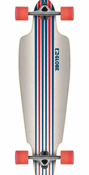 Globe Prowler Longboard White/Blue/Red - 38 inch