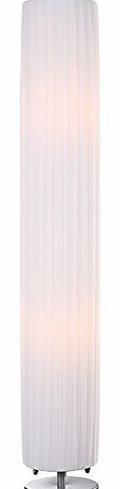 Globo E27 Bailey Floor Lamp in Round Base, Silver