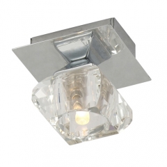 Cubus Single Chrome Ceiling Light