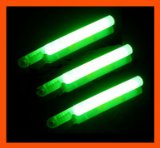 Glosticks 10 x 4` BRIGHT GREEN NIGHT FISHING POWDER GLOW STICKS