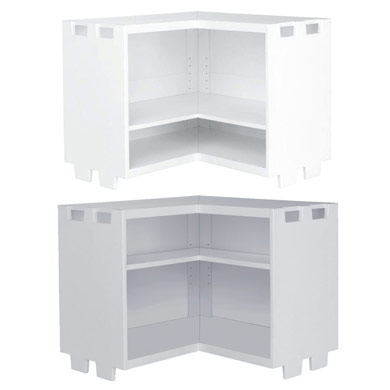 GLTC Northcote Corner Shelf Unit