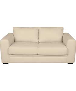 Create Torino Leather Sofa Bed - Ivory