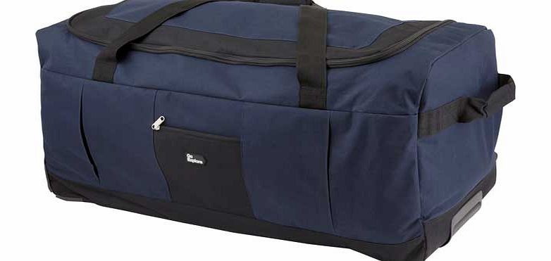 Go Explore Large Wheeled Holdall - Navy